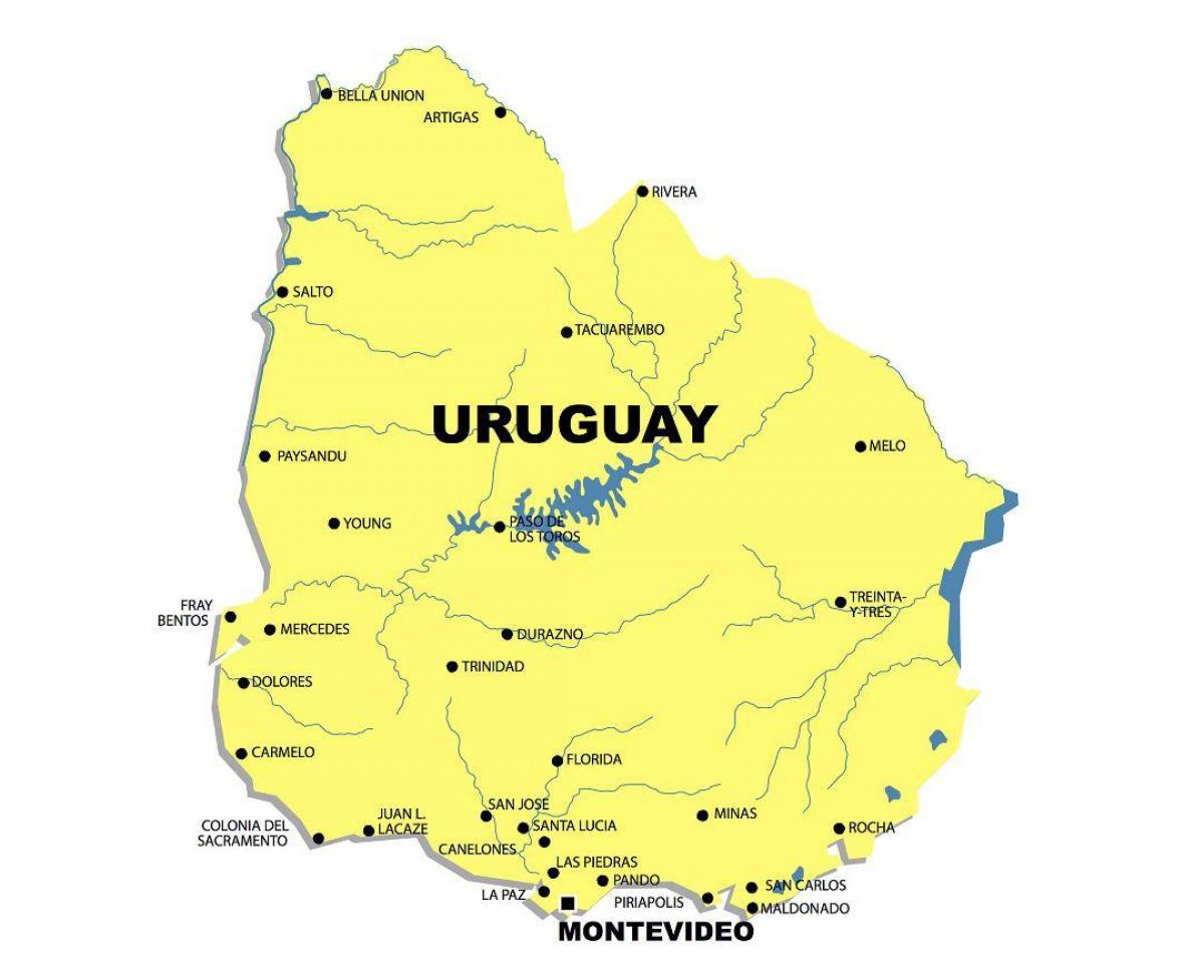 Карта на река Уругвай 
