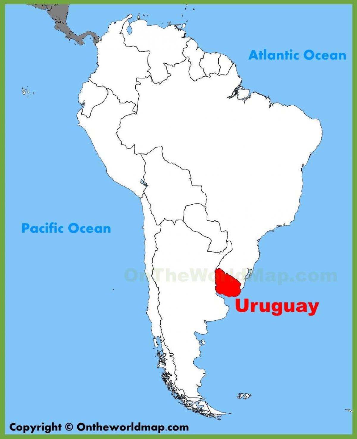 Карта На Южна Америка Уругвай