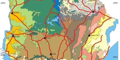 Карта на Уругвай климата 